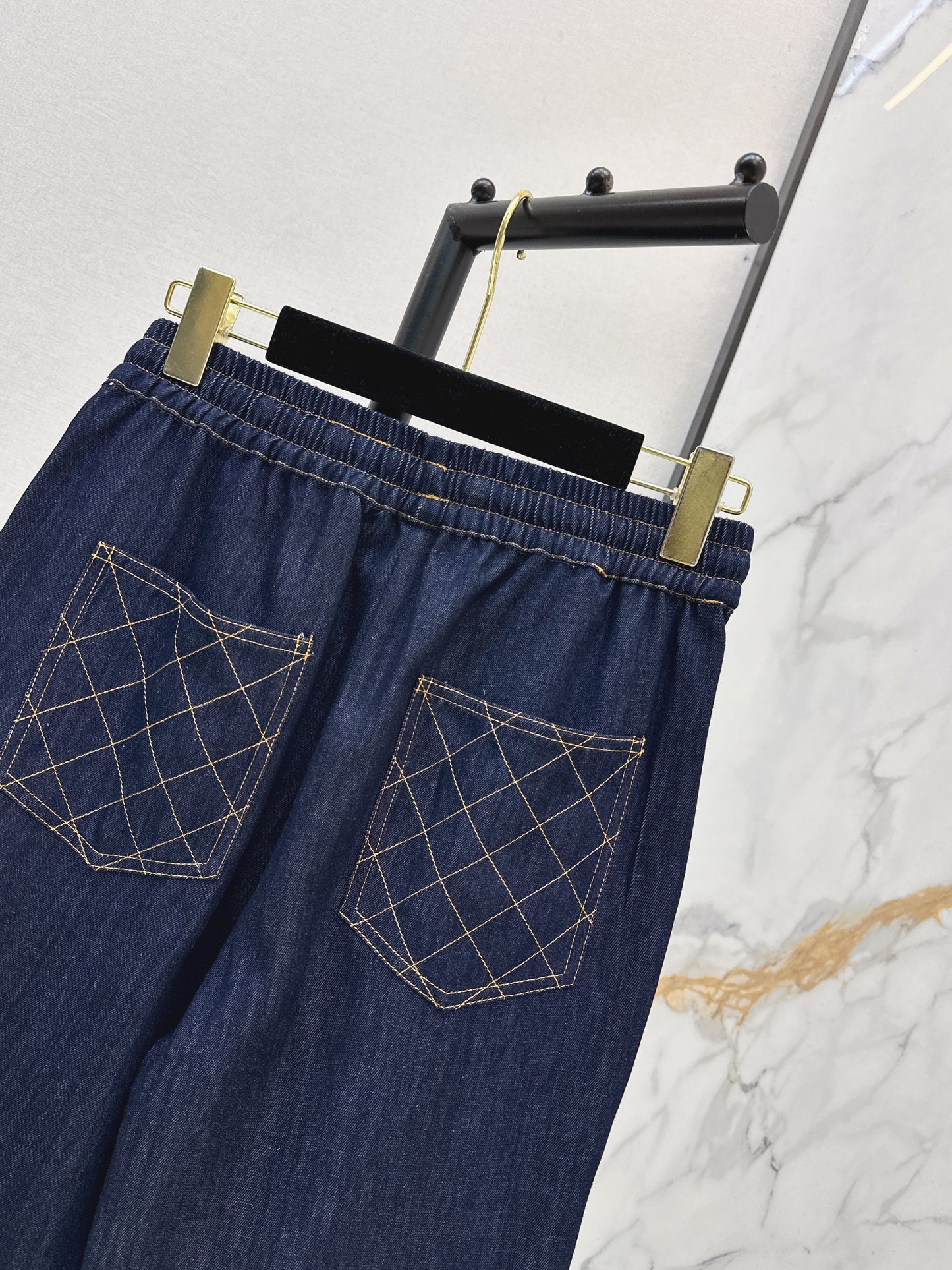 26ss Elastic Waist Wide-Leg Jeans