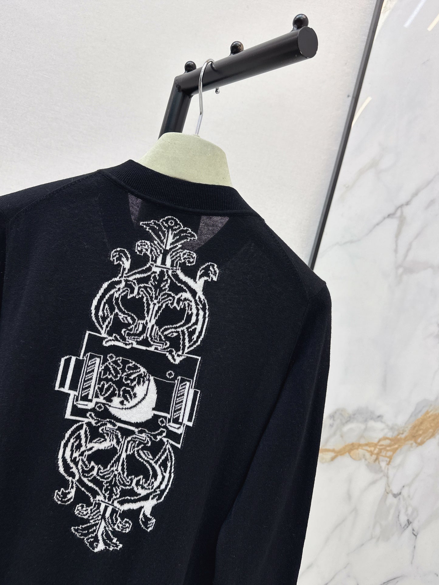26ss Jacquard Pattern Cardigan