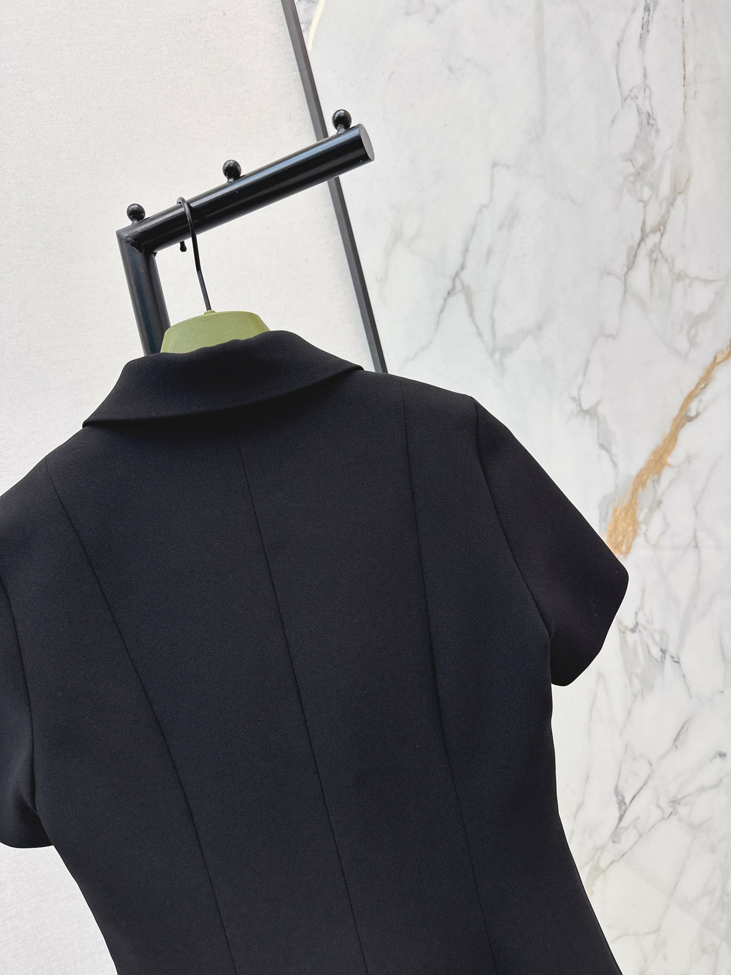 26ss Hardware Decorative Lapel Dress
