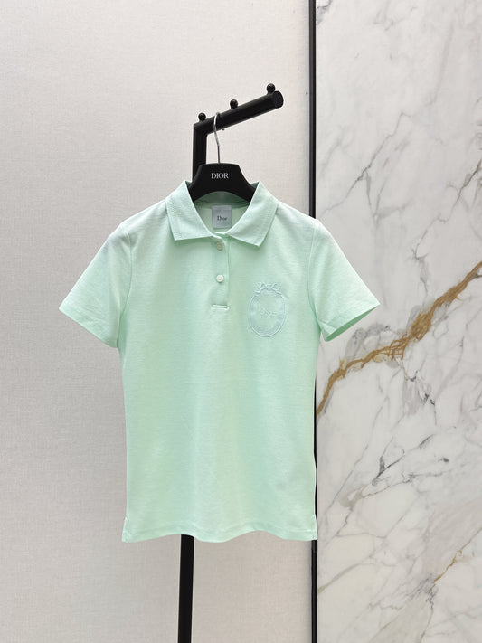 26ss Embroidered Collar Polo T-Shirt