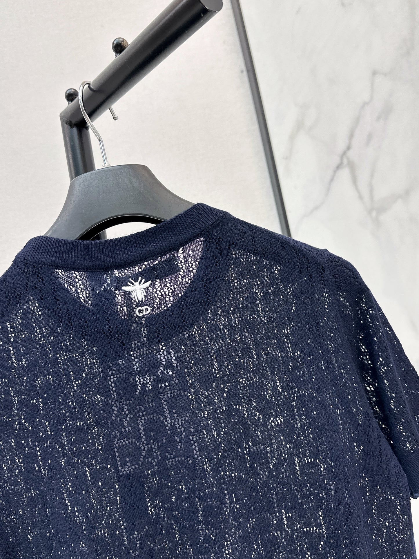 26ss Short-sleeved jacquard knit T-shirt