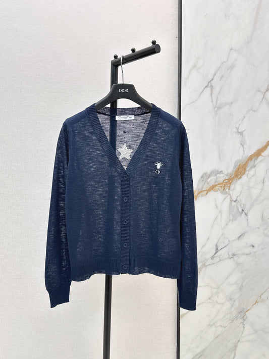 26ss Jacquard V-neck Cardigan