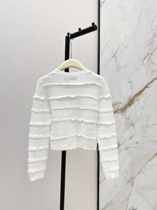26ss Ruffled Cardigan