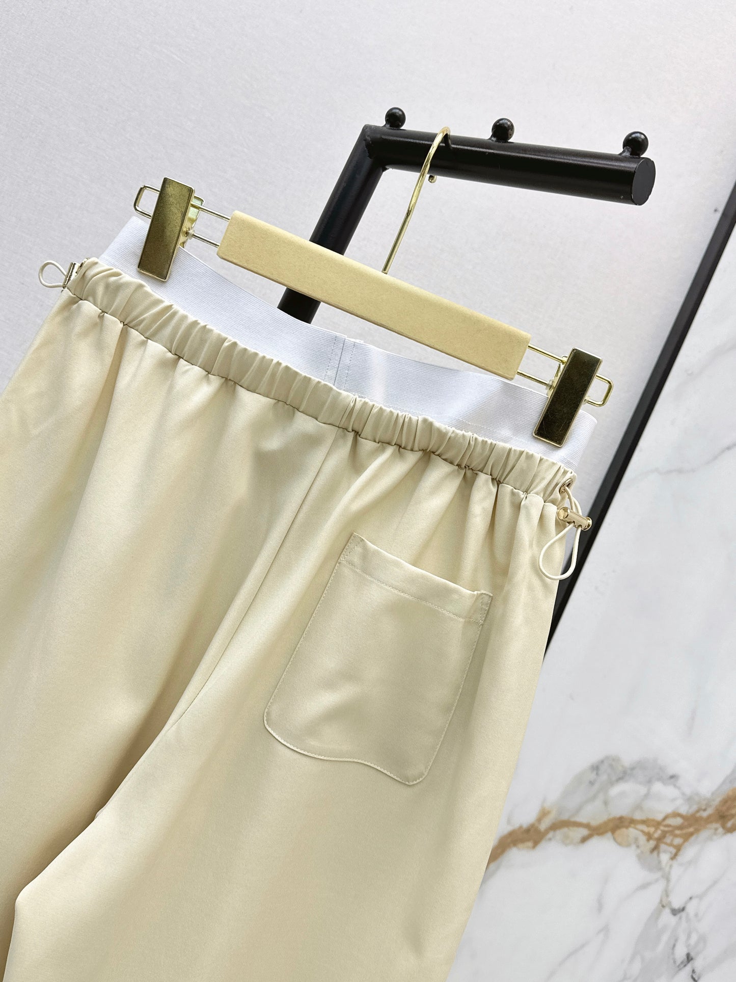 26ss Double-waisted wide-leg cargo pants