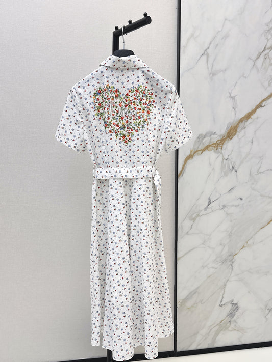 26ss Small Floral Print Dress