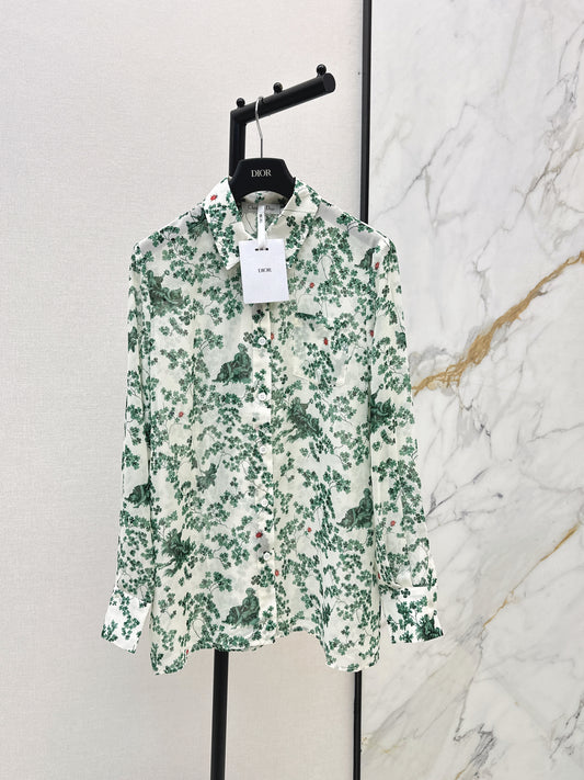 26ss Floral-Print Shirt