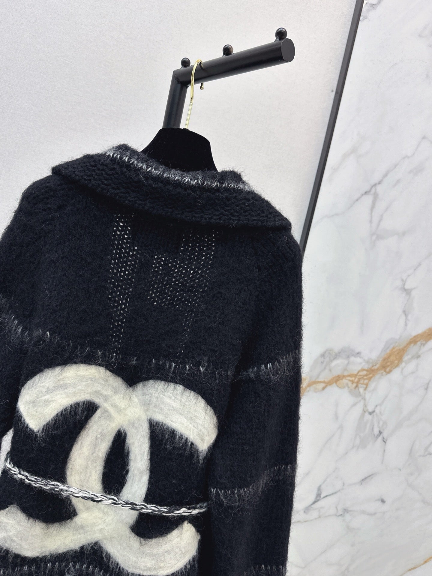 Chanel/Belted Mohair Cardigan