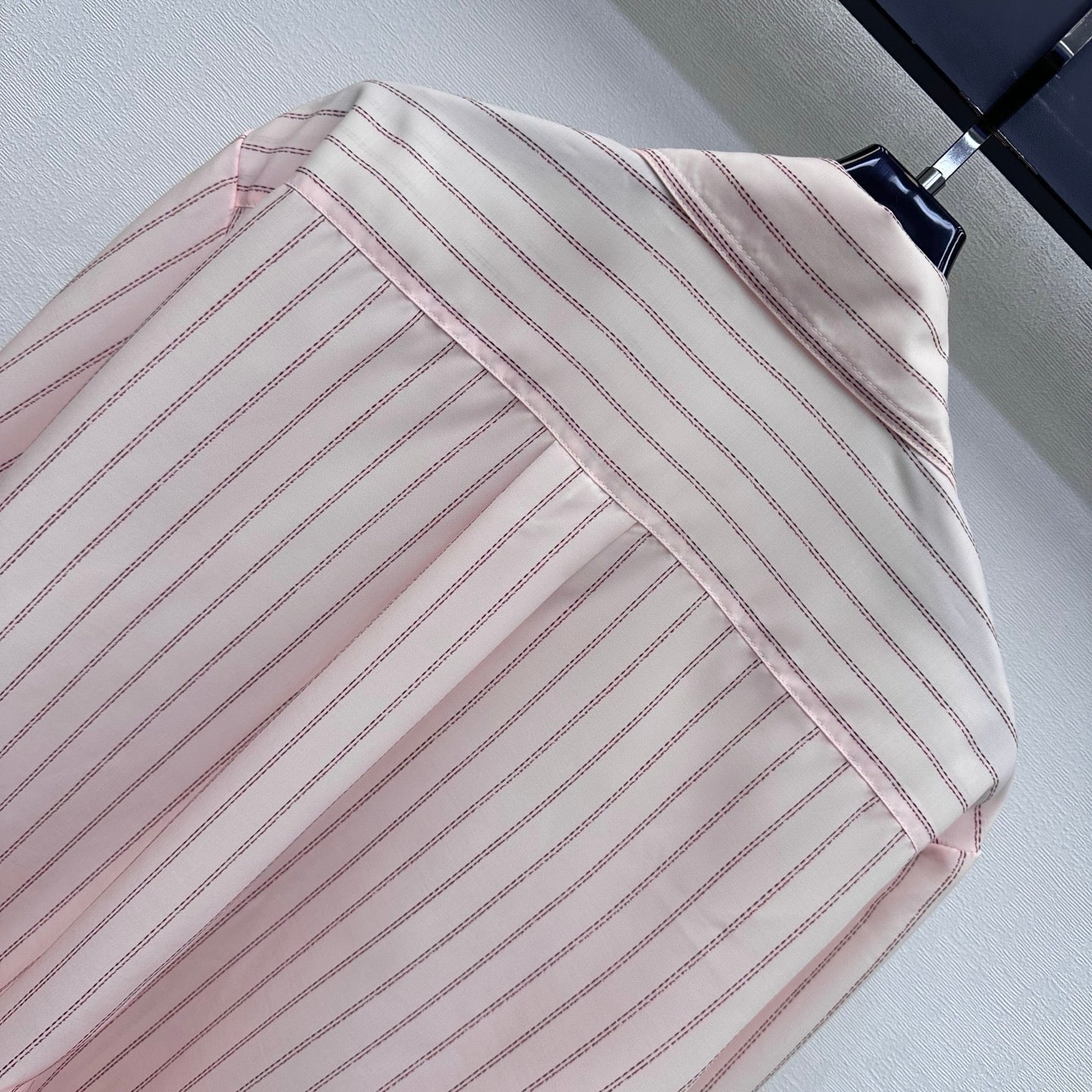 Striped Shirt with Self-Tie Waist