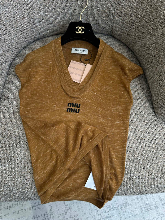 MiuMiu/26 Summer New Sleeveless Knit