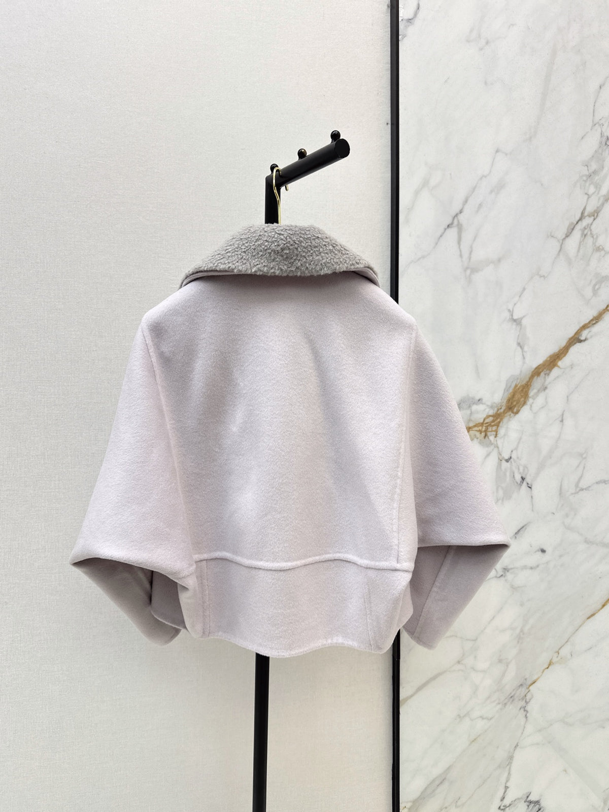 Brunello Cucinelli/26 Autumn and Winter Latest Double-Sided Fleece Collar Short Jacket