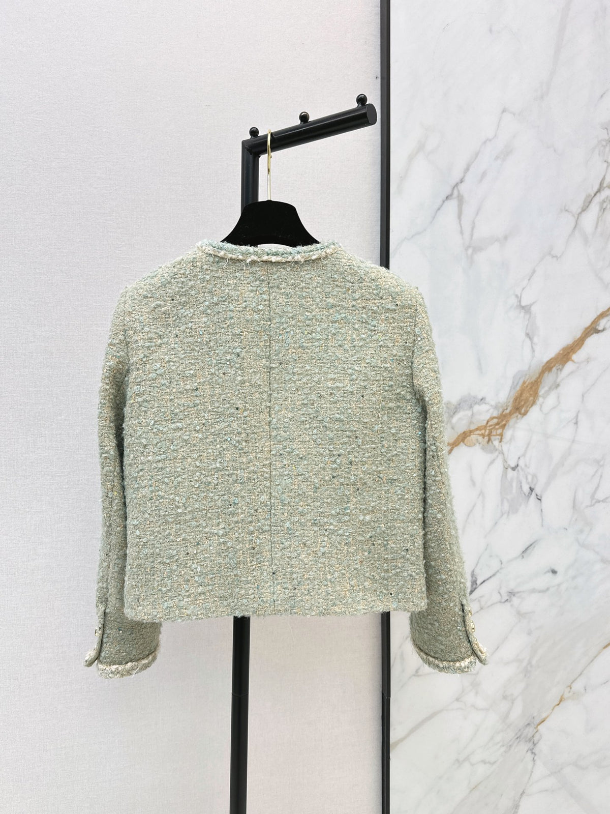 26 Fall/Winter Latest Four-Pocket Decorative Round-Neck Knit Jacket