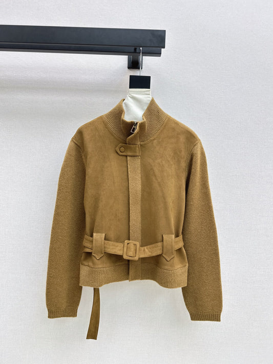 26Latest Autumn/Winter High-End Wool Jacket with Panel Design