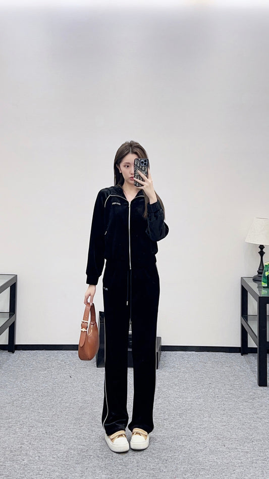 Hooded Jacket and Pants Set