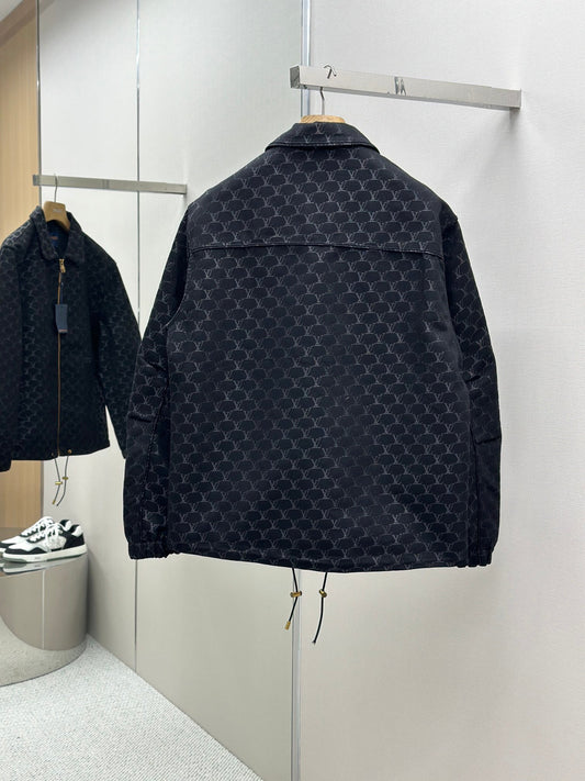 Waisted Jacquard Jacket