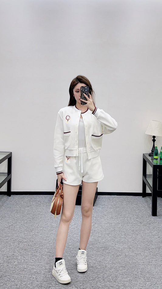 Cardigan and Shorts Set