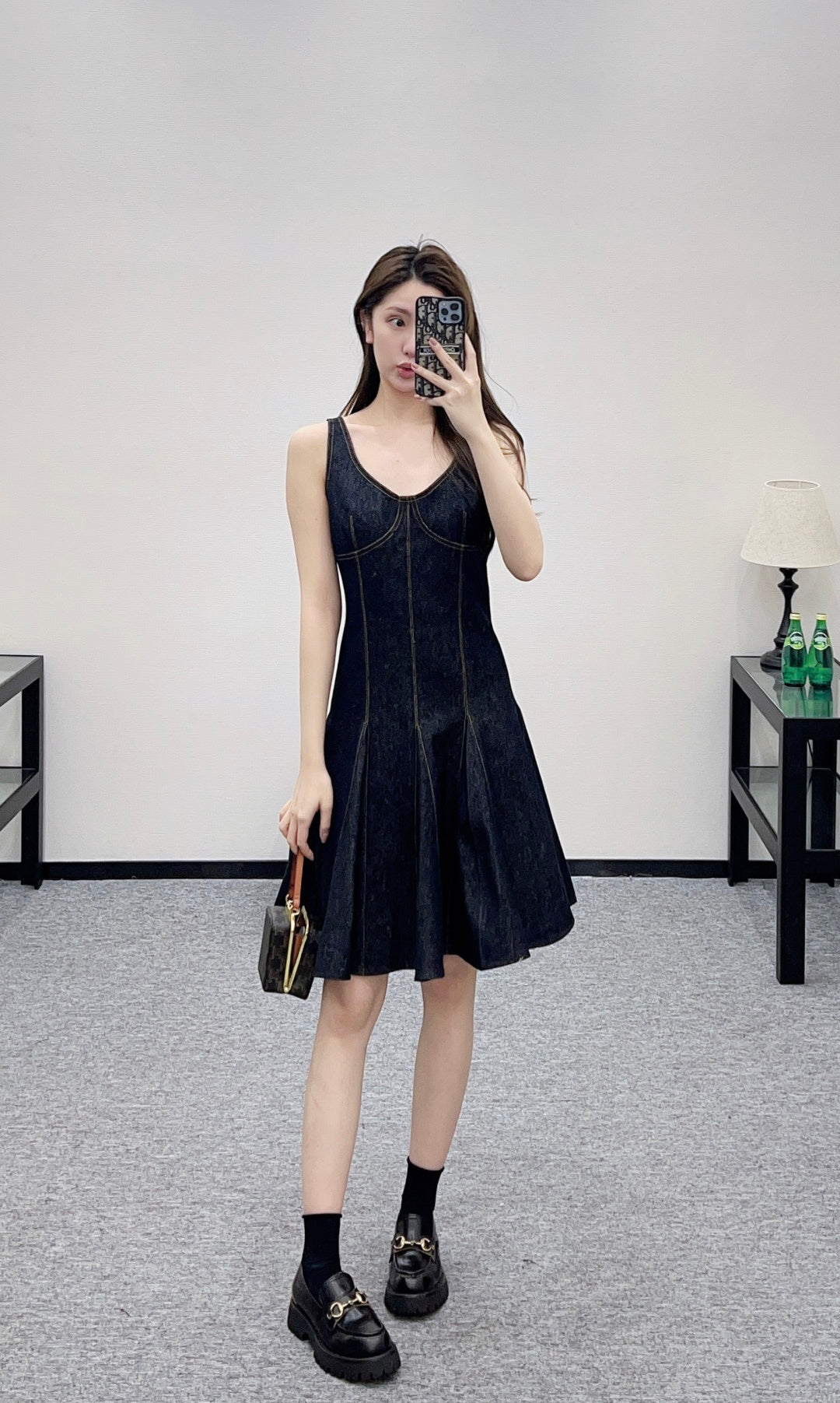 Zippered Vest Dress