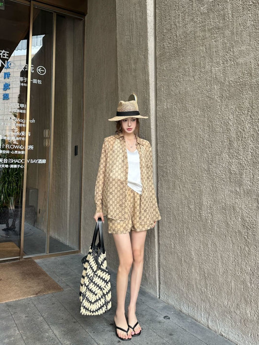 26ss G-patterned casual set