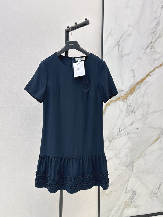 26ss Color-Block Straight-Cut Dress