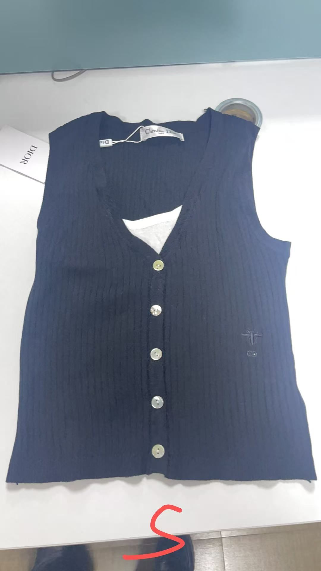 Knit vest(size:S)