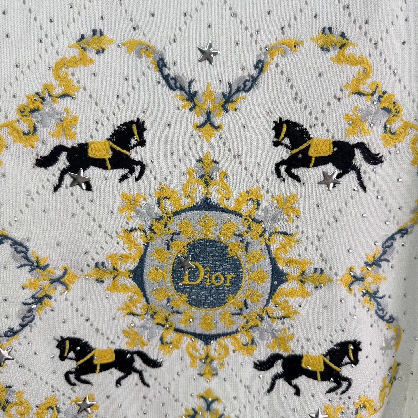 Horse Pattern Knit Top