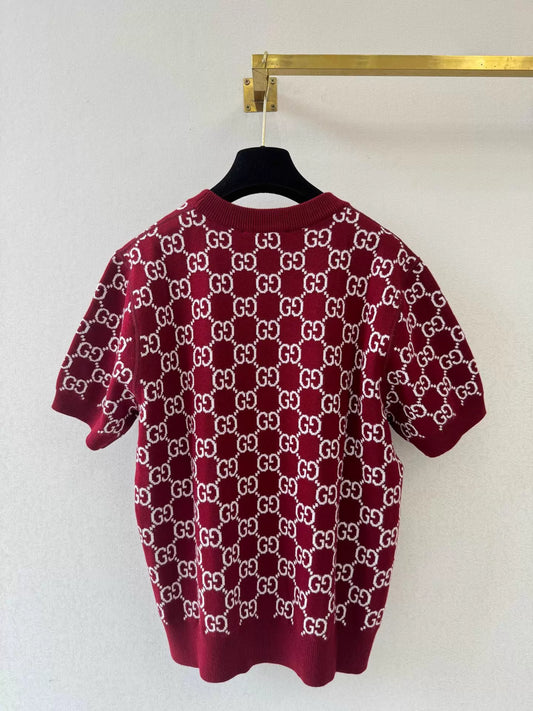 26ss G Jacquard Knit T-Shirt
