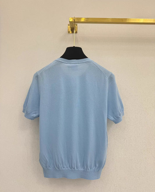 26ss Crew neck knit T-shirt