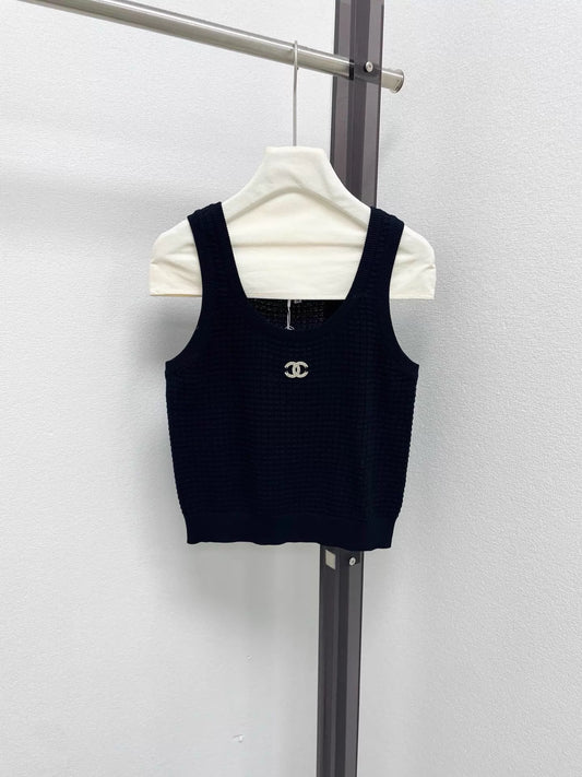 26ss Logo knitted vest