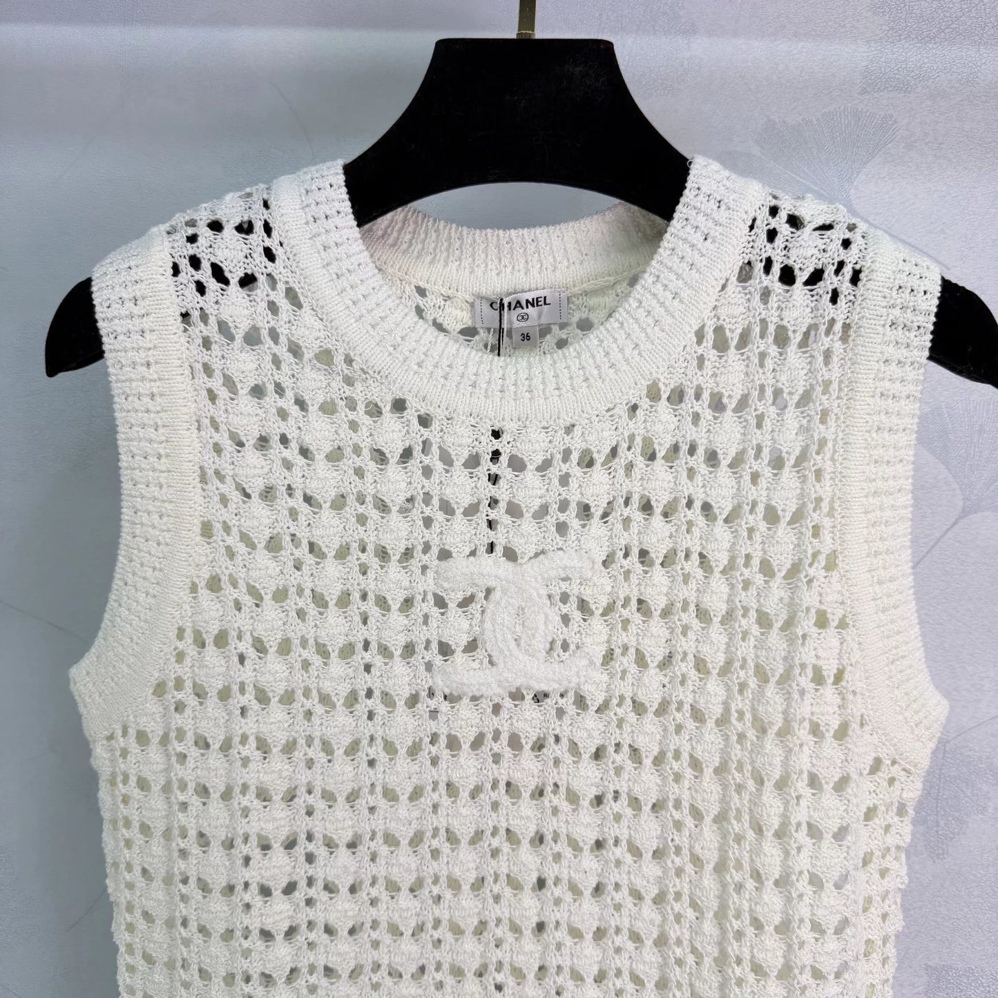 Openwork Knit Vest