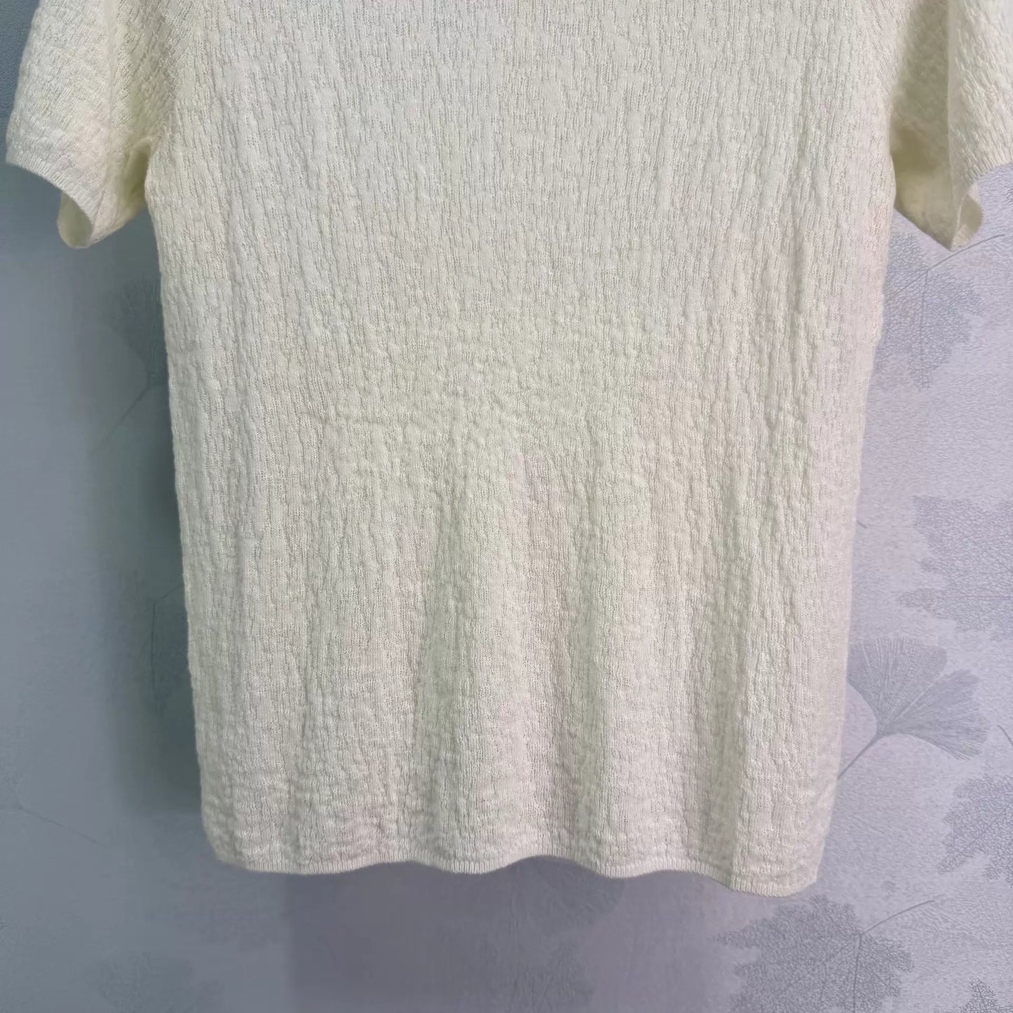 26ss Textured Knit T-Shirt