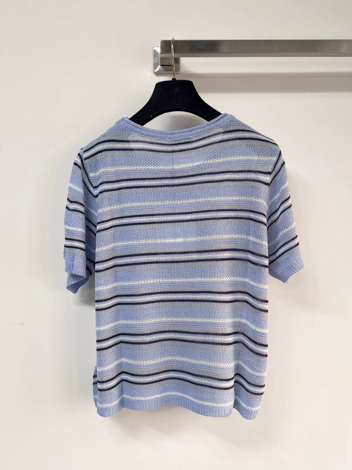 26ss Striped knit T-shirt