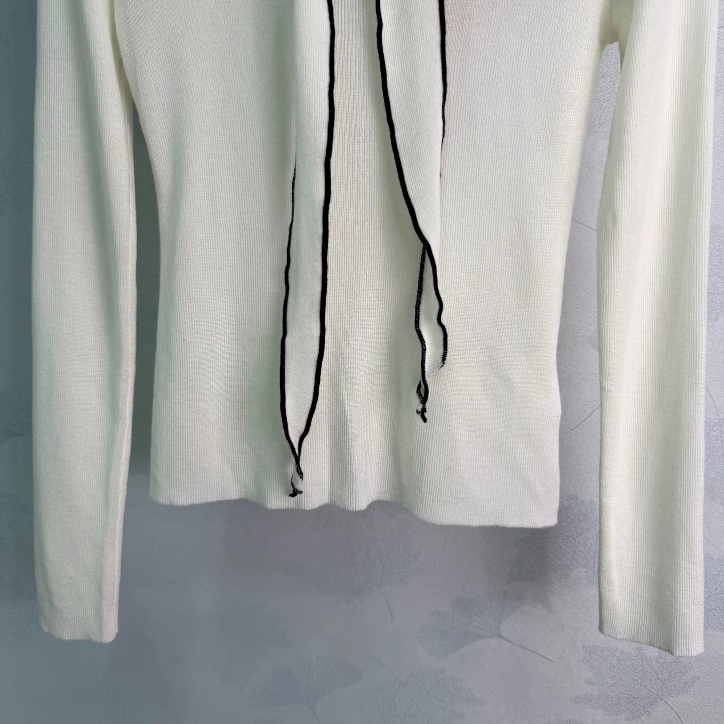 MiuMiu/26 Early Autumn New Shawl V-Neck Knit Long Sleeve Top