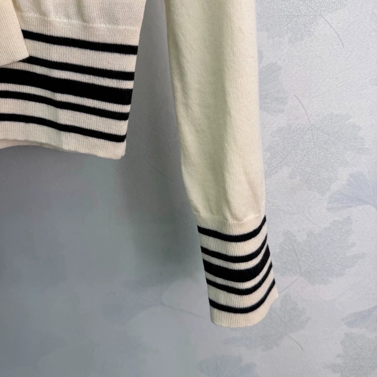MiuMiu/26 Early Autumn New Hollow Knit Polo Shirt