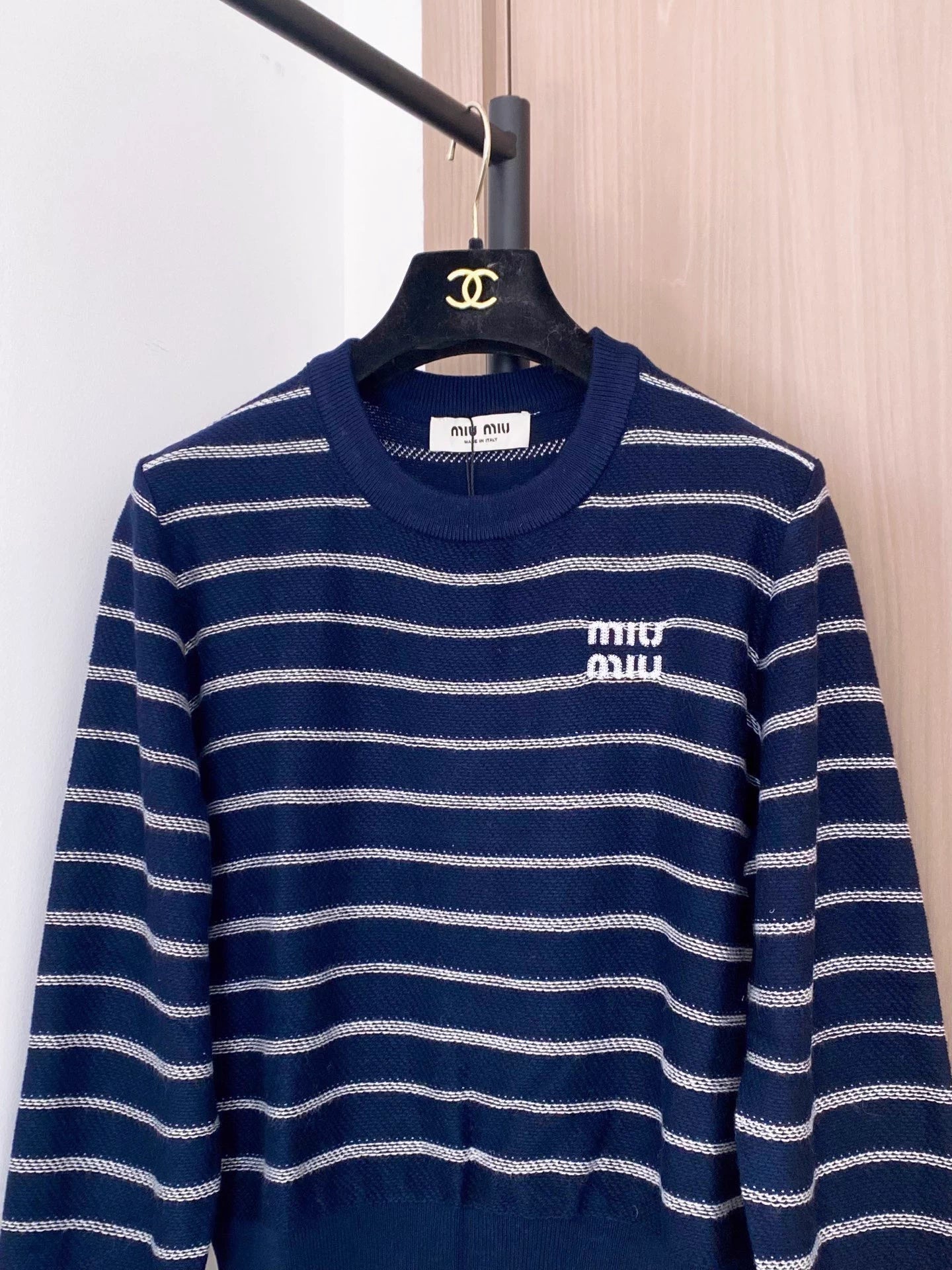 Color-blocked striped top