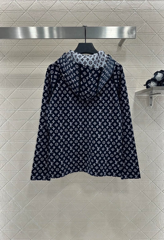 25fw Old flower hooded jacket