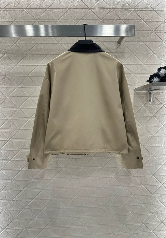 25fw Knitted collar jacket jacket