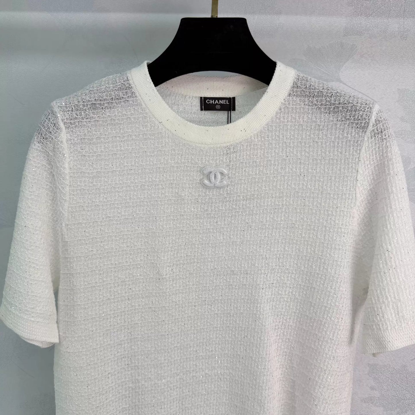 26ss Shimmery Knit T-Shirt