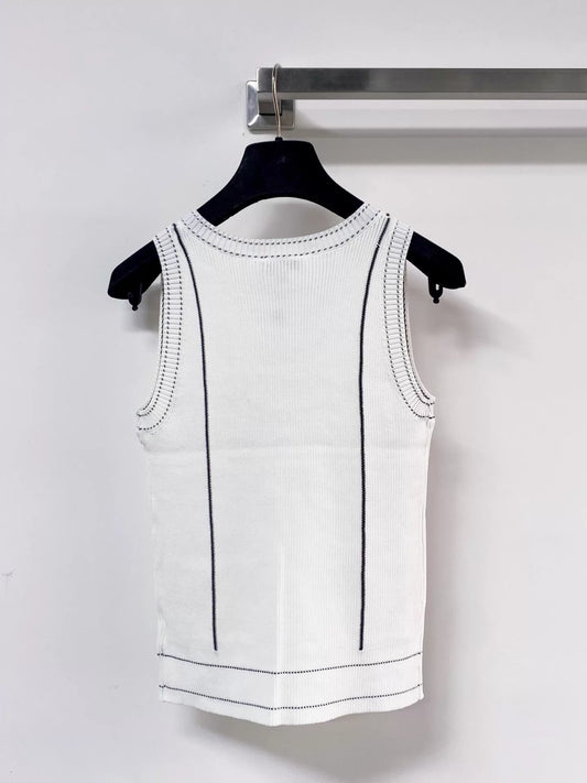 26ss V-neck Knit Vest