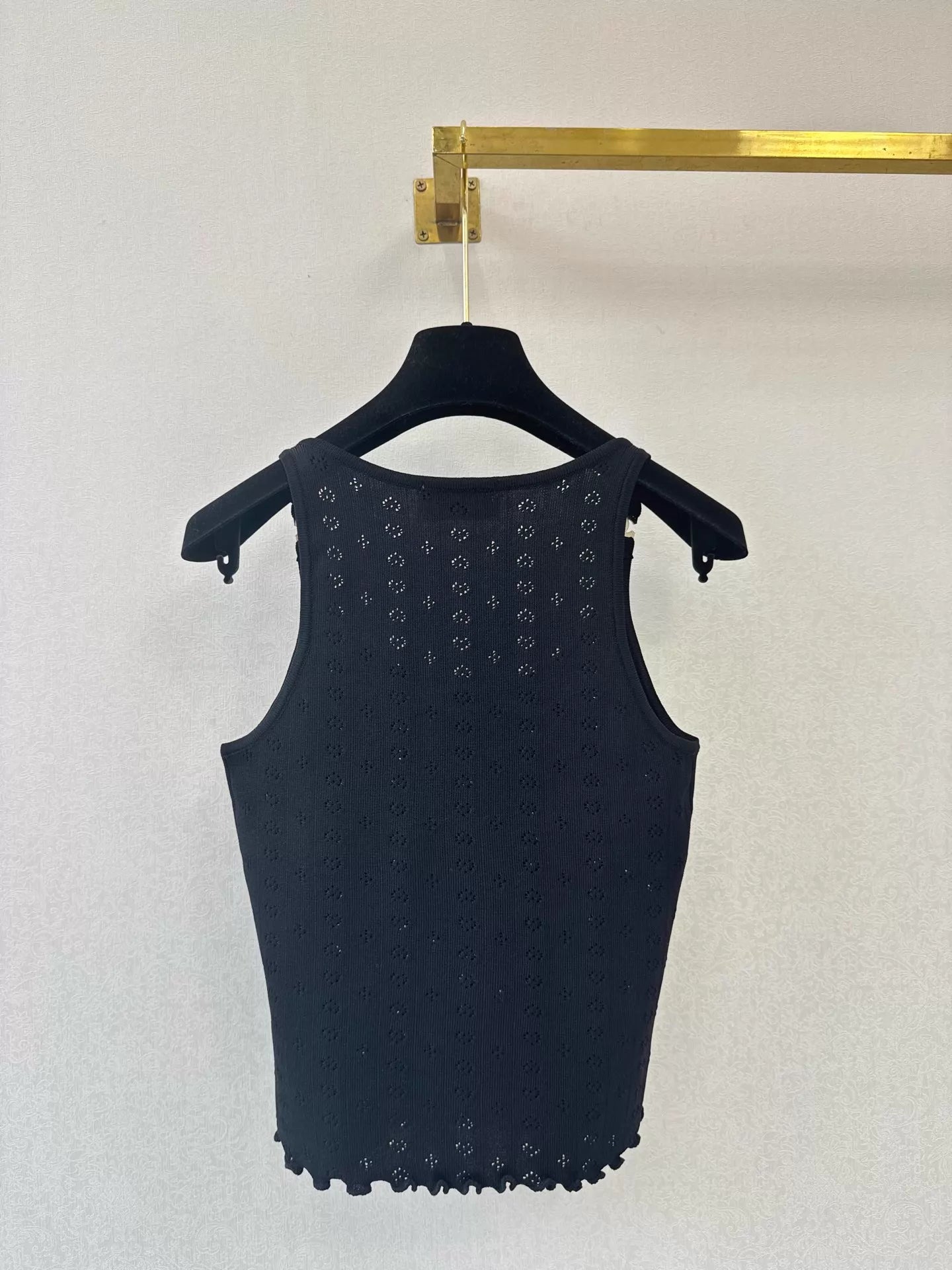 26ss Ruffled Knit Vest