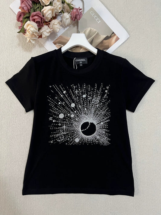 26ss Beaded Print T-shirt