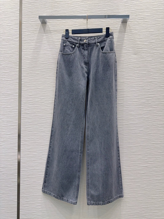 26New Long-Sleeve Jacket and Trousers Denim Set