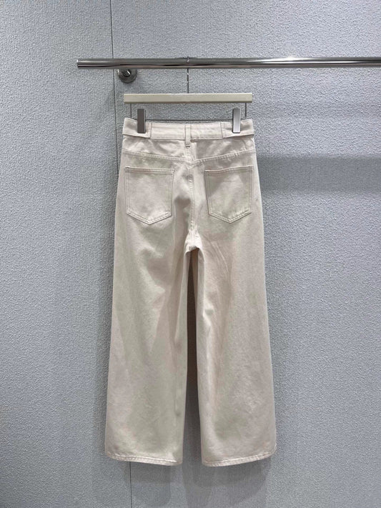 Double Pocket Straight Leg Jeans