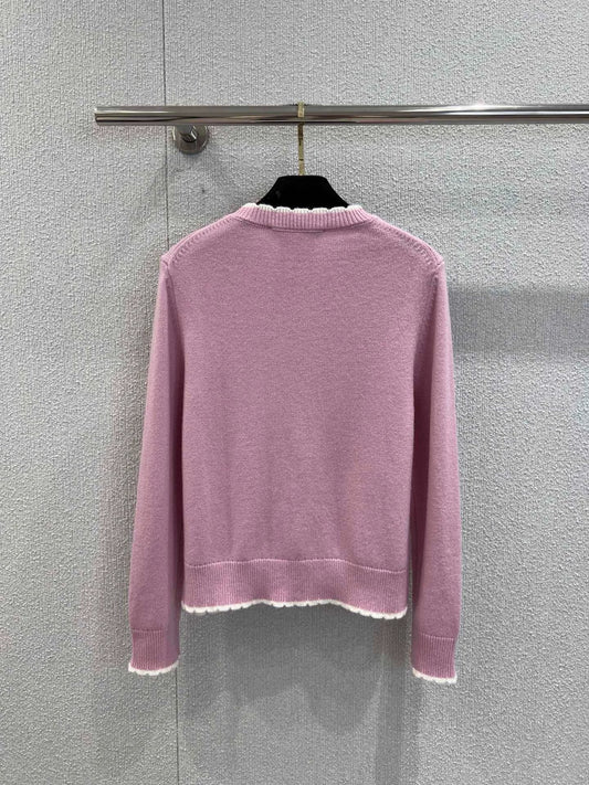 25fw Hook flower dancing girl sweater