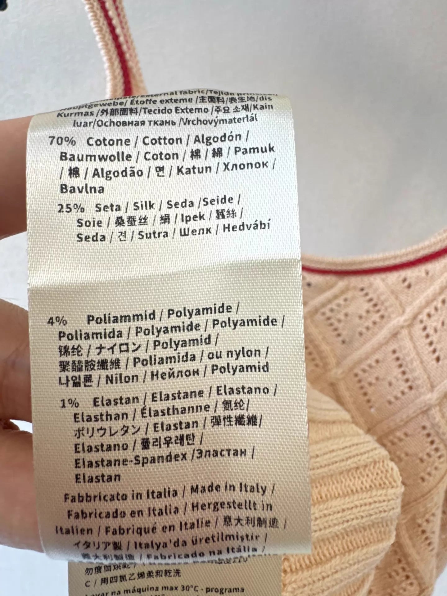 26ss Hollow-out knit vest