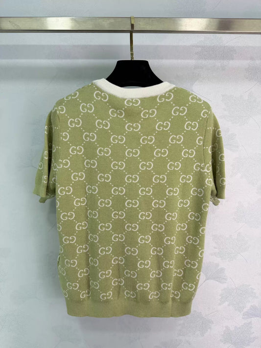 26ss Jacquard Knit T-shirt