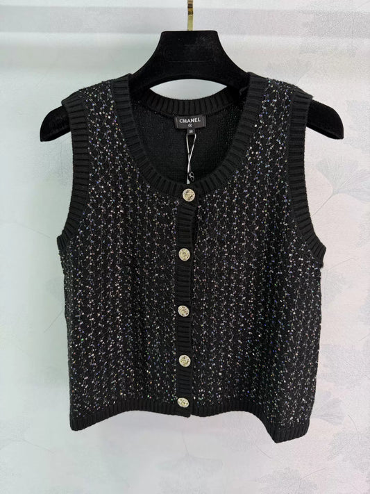 Knitted Sleeveless Vest