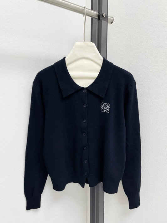 25fw Collar knit cardigan