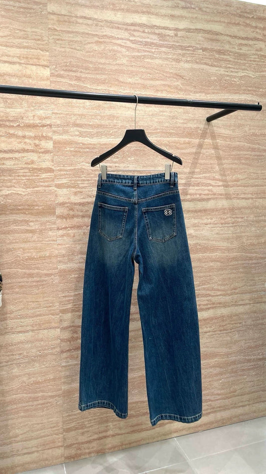 25fw Wide leg straight leg casual jeans(vintage series)