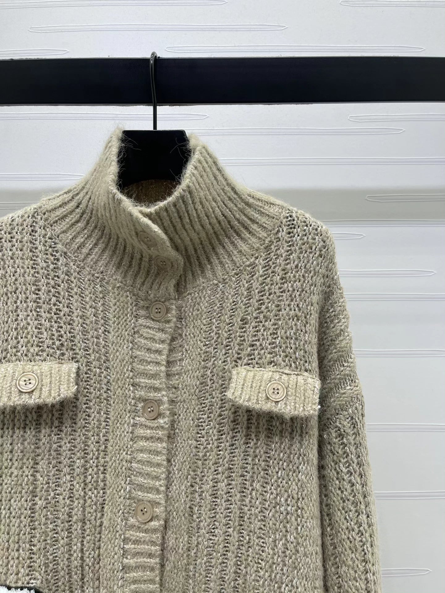 Collared Knit Cardigan