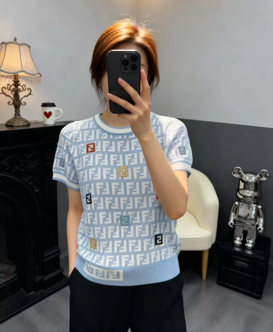 26ss Jacquard Knit T-shirt