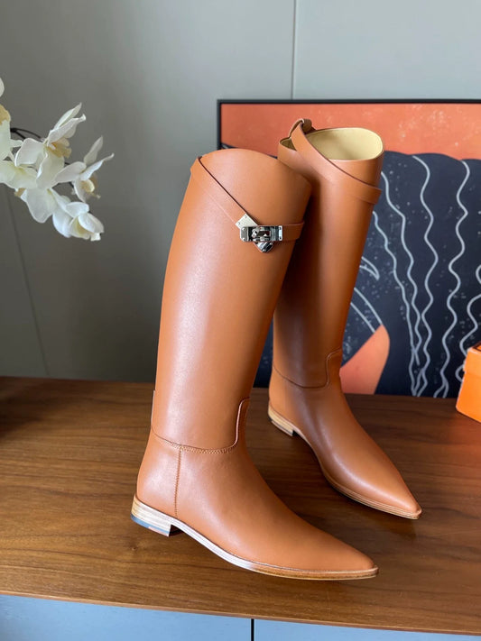 25fw pointed knight boots (smooth)